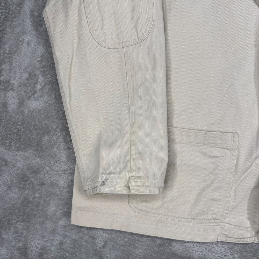 VTG Orvis Jacket Blazer Mens XXL Ivory Zambezi Fishing Elbow Patches Pockets 90s - Picture 10 of 12